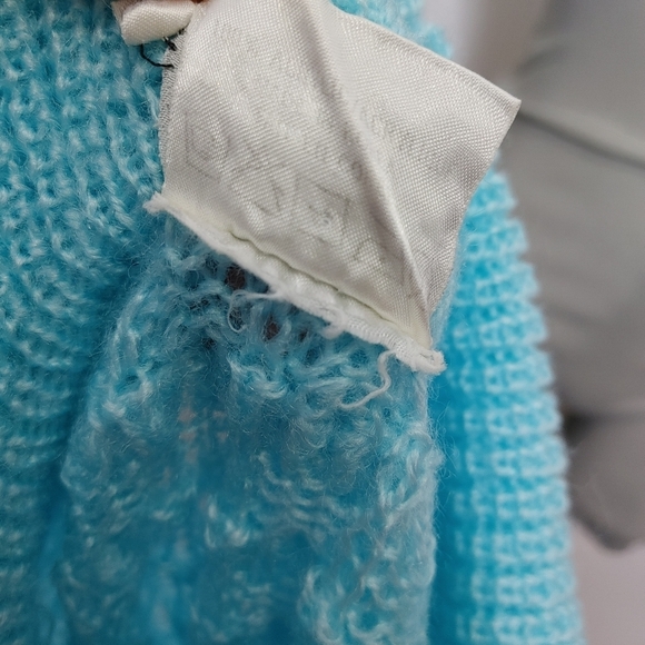 VINTAGE textured knit turtleneck L - Picture 8 of 10